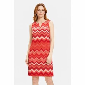 Red and Pink Chevron Sleeveless Dress size m